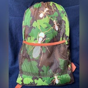 Green Forest Kids Sleeping Bag with Matching Barrel Bag